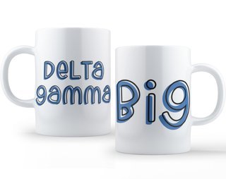 Delta Gamma Bubble Big Sister Mug