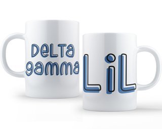 Delta Gamma Bubble Little Sister Mug