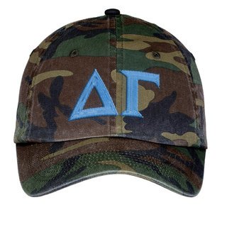 Delta Gamma Lettered Camouflage Hat