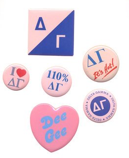 Delta Gamma Sorority Buttons 6-Pack