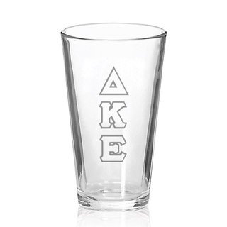 Delta Kappa Epsilon Big Letter Mixing Glass