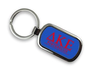 Delta Kappa Epsilon Chrome Custom Keychain