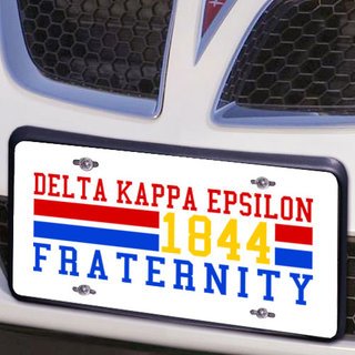 Delta Kappa Epsilon Year License Plate Cover