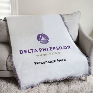 Delta Phi Epsilon Logo Afghan Blanket Throw