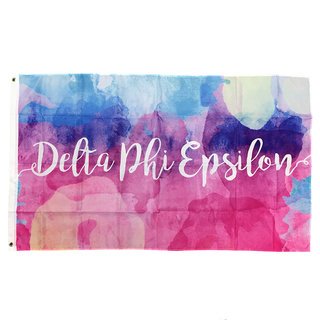 Delta Phi Epsilon Watercolor Sorority Flag