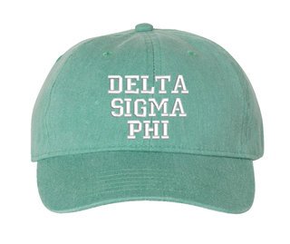 Delta Sigma Phi Pigment Dyed Baseball Cap