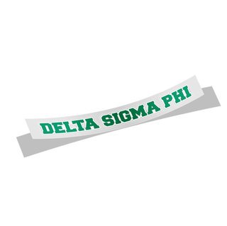 Delta Sigma Phi Long Window Sticker
