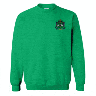 DISCOUNT-Delta Sigma Phi World Famous Crest - Shield Crewneck Sweatshirt