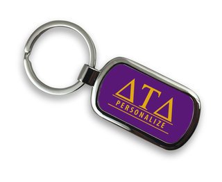 Delta Tau Delta Chrome Custom Keychain