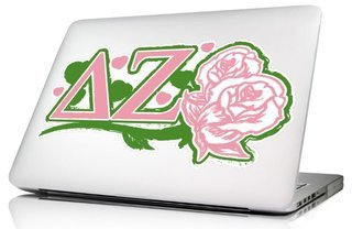 Delta Zeta 10 x 8 Laptop Skin/Wall Decal