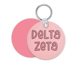 Delta Zeta Bubble Keychain