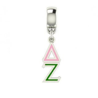 Delta Zeta Color Filled Stainless Lavaliere Necklace - ON SALE!