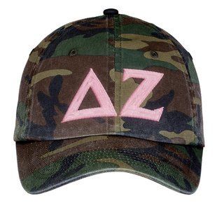 Delta Zeta Lettered Camouflage Hat