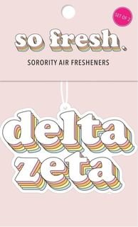 Delta Zeta Retro Air Freshener (2 pack)