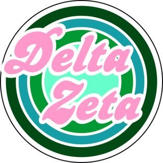 Delta Zeta Mascot Greek Letter Sticker - 2.5