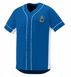 DISCOUNT-Alpha Kappa Psi Fraternity Crest - Shield Slugger Baseball Jersey