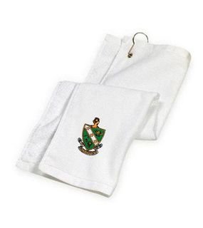 DISCOUNT-FarmHouse Fraternity Crest - Shield Golf Towel