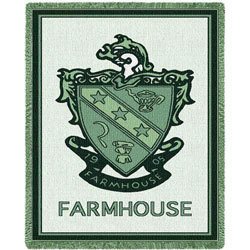 FarmHouse Fraternity Afghan Blanket Throw