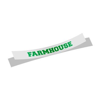 FARMHOUSE Long Window Sticker