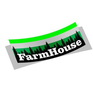 FARMHOUSE Mountain Decal Sticker