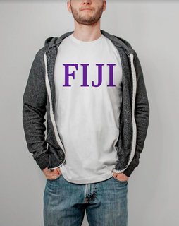 FIJI Fraternity Lettered Tee - $14.95!