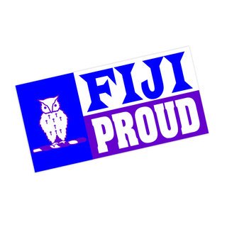 FIJI Fraternity Proud Bumper Sticker - CLOSEOUT