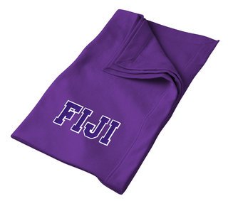DISCOUNT-FIJI Fraternity Twill Sweatshirt Blanket