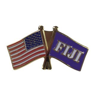 FIJI Fraternity USA Flag Lapel Pin