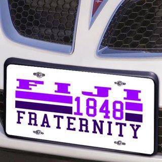 FIJI Year License Plate Cover