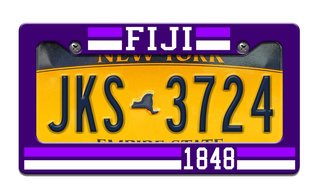 FIJI Year License Plate Frame