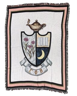 Greekgear Gamma Phi Beta Emblem Briefcase Black