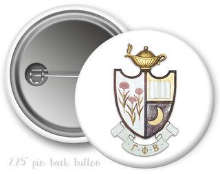 Gamma Phi Beta Color Crest - Shield Button