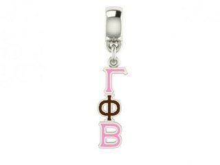 Gamma Phi Beta Color Filled Stainless Lavaliere Necklace - ON SALE!