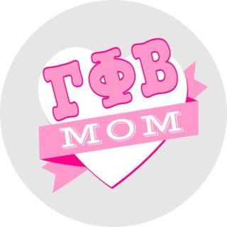 Gamma Phi Beta Mom Round Decals