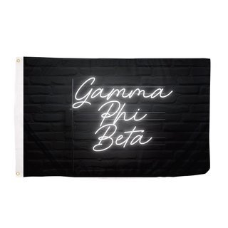 Gamma Phi Beta Neon Flag