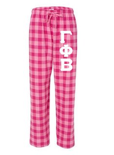 Gamma Phi Beta Pajamas -  Flannel Plaid Pant