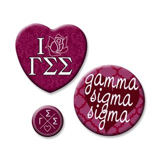 Gamma Sigma Sigma Button Set