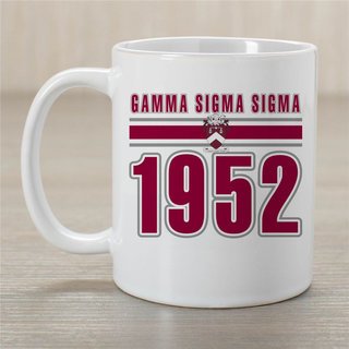 Gamma Sigma Sigma Established Year Coffee Mug - Personalized!
