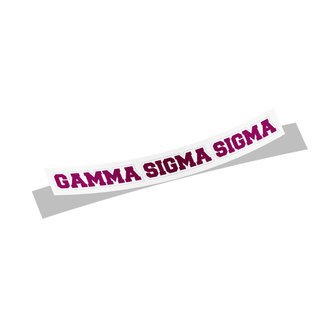 Gamma Sigma Sigma Long Window Sticker