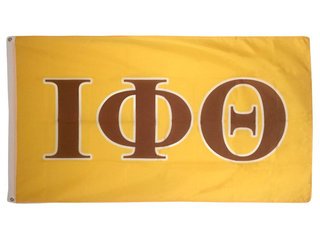 Iota Phi Theta Letter Flag - Gold