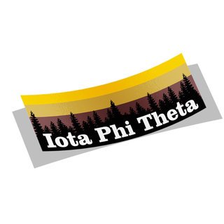 Iota Phi Theta Mountain Decal Sticker