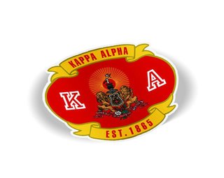 Kappa Alpha Banner Crest - Shield Decal