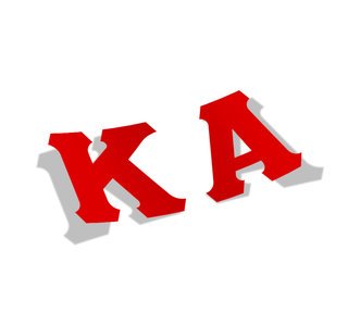 Kappa Alpha Big Greek Letter Window Sticker Decal