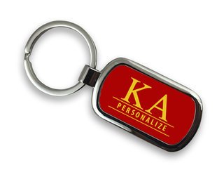 Kappa Alpha Chrome Custom Keychain