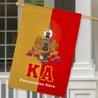 Kappa Alpha Crest House Flag