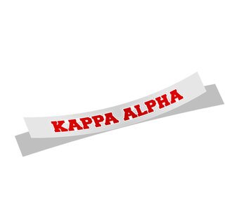 Kappa Alpha Long Window Sticker