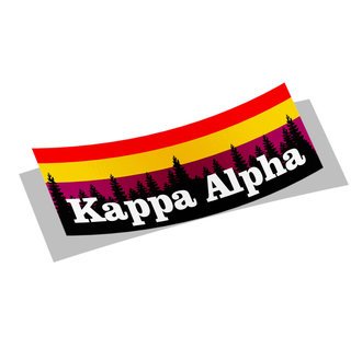 Kappa Alpha Mountain Decal Sticker