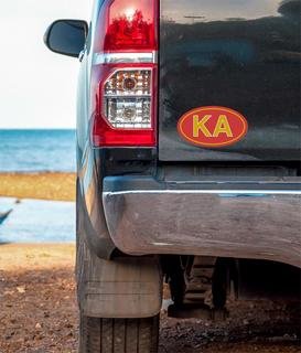 Kappa Alpha Oval Fraternity Car Magnet Set of 2