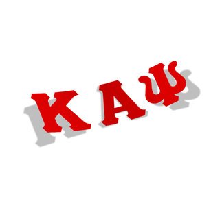 Kappa Alpha Psi Big Greek Letter Window Sticker Decal