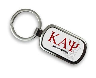 Kappa Alpha Psi Chrome Crest - Shield Key Chain